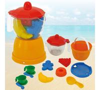 Kids Sea Side 15pcs Coffee & Sand Bucket Set Beach Play Moulds Water