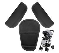 Kids Seat Belt Pads, 3Pcs Adjuster Seatbelt Covers Kids, Baby Seat Belt Pads Set- Universal Soft Shoulder Strap Covers & Crotch Pad, Soft Skin-Friendly Harness Cushions for Newborns, Infants & Kids
