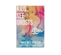 Kids See Ghosts Classic Characters Celebrity Singer Home Canvas Painting Oil Painting Print Signature Poster 24x36in (60x90cm) Home Decoration