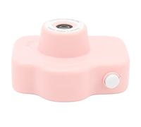 Kids Selfie Camera, Rechargeable Children Digital Camera 28 Photo Stickers 2000W HD MP3 Function for Toddler (Pink)