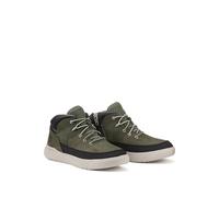 Kids Seneca Bay Leather Trainers Dark Green