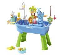 Kids Sensory Water Table - Outdoor Activity Toy with Multi Level Water Flow Design, Engaging Educational Equipment for Early Childhood Development and Group Fun | Indoor Outdoor Summer