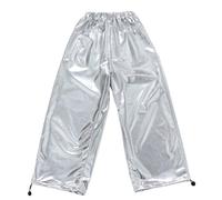 Kids' Sequin Pants Cotton Blend Adjustable Elastic Waist Sparkly Sequins Leggings Trousers for Birthdays Dance & Photo Shoots Breathable Fit