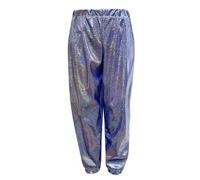 Kids' Sequin Pants Soft Cotton Blend Adjustable Elastic Waist Sparkly Sequins Leggings Trousers for Birthdays Dance & Weekend Trips Breathable