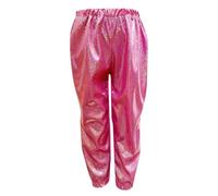 Kids' Sequin Pants Soft Cotton Blend Adjustable Elastic Waist Sparkly Sequins Leggings Trousers for Birthdays Dance & Weekend Trips Breathable