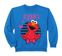 Kids Sesame Street Kids Elmo Happy Cuddle XOXO Cute Heart Friends Sweatshirt