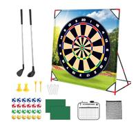 Kids Set - Score Sticky Playing Golf Balls - Weather-Resistant Outdoor Toys, Interactive Putting Mat Set for Family Backyard Parties Tailgate Entertainment