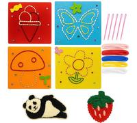 Kids Sewing Kit, 6-Piece DIY Craft Set for Children Ages 8-12, First Sewing Kit for Creative Learning, Ideal for Home and Classroom Activities, Perfect Gift for Birthday Parties and Road Trips