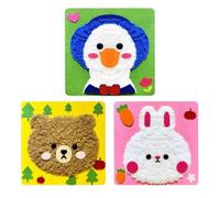 Kids Sewing Kit- A wool craft kit for ages 8-12, includes materials to make three handmade doll ornaments.