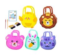 Kids Sewing Kit | Educational DIY Crafting Set,Sewing Tote Bag Kit - for Beginners Craft Lovers DIY Enthusiasts Birthday Homeschool School Project Party Favor Summer Camp Holiday