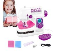 Kids Sewing Machine - Beginner Toy Kit, Travel Craft Device, Pretend Play Set, Creative Learning Tool | Arts Crafts Activities, Ideal For Children Girls Boys Ages Eight Twelve Practice Skills