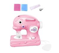 Kids Sewing Machine Toy - Safe Pretend Play Craft Set, Mini Simulation Sewing Machine Modern, Battery Powered Practice Design + Skill Learning Tool, ABS Plastiic Durrable Qualiity Build - for Home
