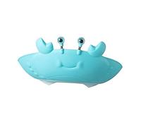 Kids Shampoo Hat Silicone Cartoon Bathing Head Guard Blue