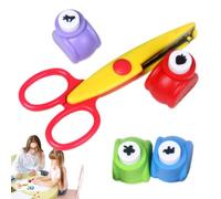 Kids Shape Hole Puncher, Creative Craft Scissors Set, Paper Punch Tools | Kids Craft Tools, Shape Hole Punchers, Creative Scissors Set, Encourages Hands-On Learning, Ideal for Paper Crafts and DIY