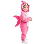 Kids Shark Costume Blue Jumpsuit with Hood Fin World Book Day | Blue shark costume with jumpsuit, attached hood, fin and tail for Halloween, World Book Day, parties and dress-up fun.