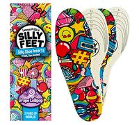 Kids Shoe Insoles, Grape Lollipop Scented Soft Foam Replacement Insoles for Toddler and Kids Shoes, 2 Pairs Cut to Size, Comfortable Insoles for Kids Sneakers and Daily Shoes