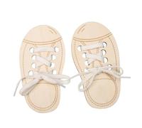 Kids Shoe Practice Toy - Wooden Shoe Lacing Toy for Kids 3-6 Years Old Children Training Training Toy for Kids Motor Skills Development