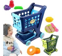 Kids Shopping Cart Trolley - Kids Shopping Cart Play Set |Children's Shopping Cart Trolley Kit |Children's Shopping Cart Toy |Stable Structure Role-Playing Games For New Year Christmas Children's D