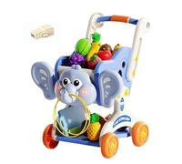 Kids Shopping Trolley Toy - Grocery Store Pretend Play Food Set, Perfect Birthday Child's Shopping Trolley For 3+ Years Boys Girls Kitchen Grocery Store Market Home Outdoor