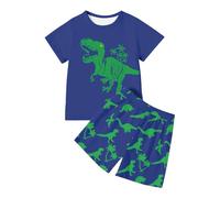 Kids Shorts And T-Shirts Sets Boys - Dinosaur Graphic Play Set For Boys Featuring Cool Printed Tee And Comfy Shorts Ideal For Kids