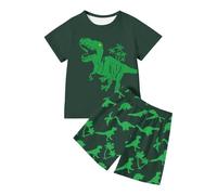 Kids Shorts And T-Shirts Sets Boys - Dinosaur Graphic Play Set For Boys Featuring Cool Printed Tee And Comfy Shorts Ideal For Kids