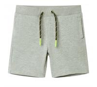 Kids' Shorts with Drawstring Elasticated Waist Light Khaki Melange 128 vidaXL