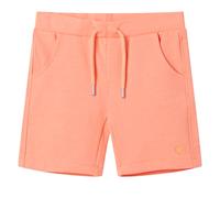 Kids' Shorts with Drawstring Neon Orange 128 vidaXL