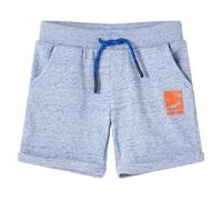 Kids' Shorts with Drawstring Pants Elasticated Waist Blue Melange 104 vidaXL