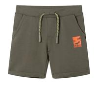 Kids' Shorts with Drawstring Pants Elasticated Waist Dark Khaki 128 vidaXL
