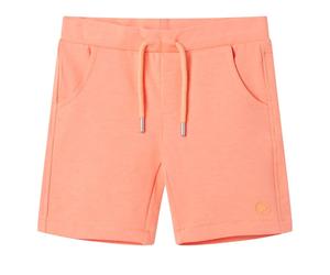 Kids' Shorts with Drawstring Pants Elasticated Waist Neon Orange 140 vidaXL