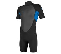 O´neill Wetsuits Reactor-2 2 Mm Spring Short Sleeve Back Zip Shorty Black 8 Years Kids