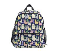 Kids Shoulder Bag Aged 3-8 Multi Pocket S kawaii-style Llama Alpaca Cactus