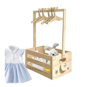 Kids Shower Cabinet with 5 Pack Hangers, Basket, Nursery Organizer for Living Room, Bedroom, Gender Revelation, Celebration, Birthday Party, Meeting