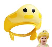 Kids Shower Cap - Adjustable Cartoon Bath Cap, Eye Protection Visor, Waterproof Shampoo Protection | Funny Head Safety Accessory
