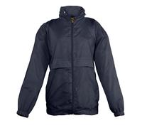 Kids Shower Resistant & Windproof Windbreaker SOLS Childs Girls Boys Surf Jacket