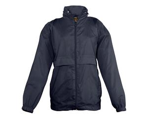Kids Shower Resistant & Windproof Windbreaker SOLS Childs Girls Boys Surf Jacket