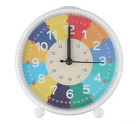 Kids' Silent Table Clock A Charming Addition to Any Bedroom or Study Space (white)