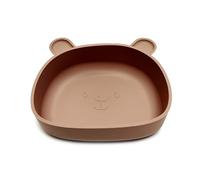 Kids Silicone Bowl Cute Bear Dinner Plate Suction Cup Complementary Food for Infants Baby Learning Feeding Suction Cup