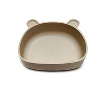 Kids Silicone Bowl Cute Bear Dinner Plate Suction Cup Complementary Food for Infants Baby Learning Feeding Suction Cup