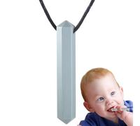 Kids Silicone Gem Teether, Sensory Chewing Pendant, Silicone Teething Stick, for Kids Or Adults that Like Biting Or Have Autisms, Help Concentration Biting