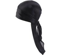 Kids Silky Durags Head Wrap Silk Durag for Baby Boy Girls Wave Cap Wide Strap Long Tail Turban Beanies