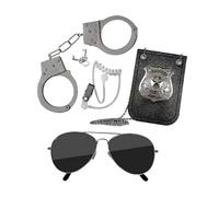 Kids Simulation police Playing Toy Police Costume Accessory Set for Child