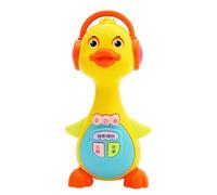 Kids Singing Duck Toy - Stimulates Sensory Exploration | Crawling Training Electronic Animal | 8x7.5x17cm Sizing + 280g Lightweight Weight | Shatterproof Smooth ABS Resin Frame - For 6 To 18 Months