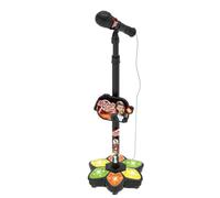 Kids Singing Microphone, Wireless Music Toy, LED with Adjustable Stand, Fun Vocal Performance Device for Boys Girls Playroom Home Parties Birthdays Christmas Indoor Outdoor