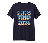 Kids Sisters Trip 2026 Vacation Beaching Beach Travel Premium T-Shirt