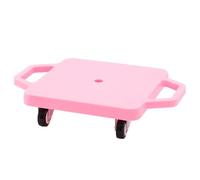 Kids Sitting Scooter Board with Handles Swivel Casters Square Plastic Floor Surfer for Gym Class Children Physical Education Home Use