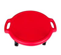 Kids Sitting Scooter Board with Universal Wheels Swivel Casters Round Plastic Floor Surfer Sports Scooters with Rollers Autism Kids Sensory Scooter Board for Gym Class Physical Education Home Use