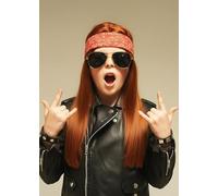 Kids Size 1980s Rockstar Axl Rose Style Accessory Kit with Wig