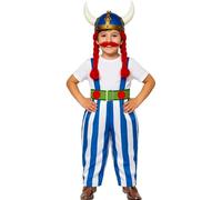 Kids Size Asterix Obelix Style Strong Gaul Costume (Small (5-6 years))