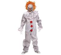 Kids Size Pennywise It Pennywise Grey Carnevil Clown Boys Halloween Costume